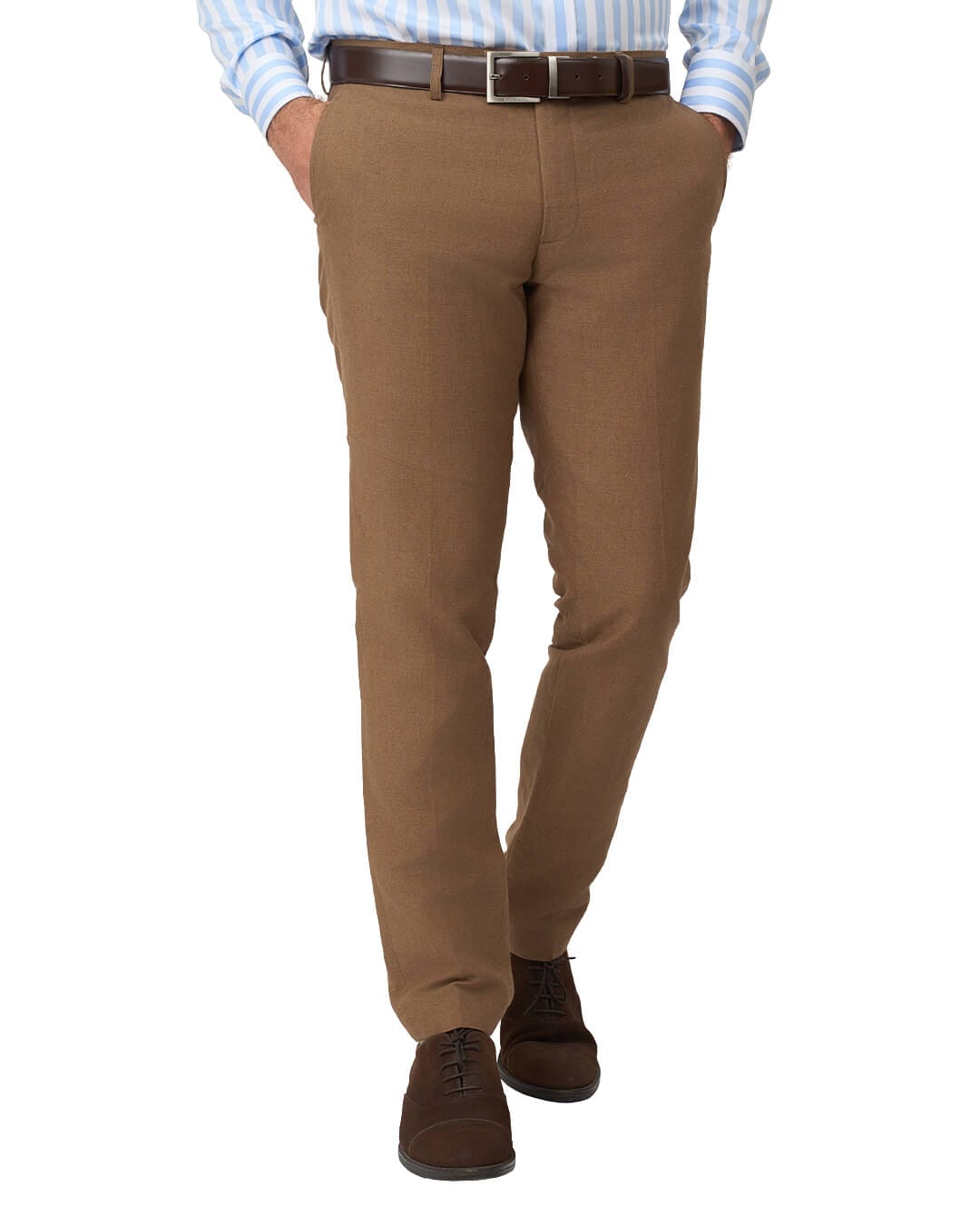 Gagliardi M&M Trousers Gagliardi Camel Trousers Mixer Linen Cotton