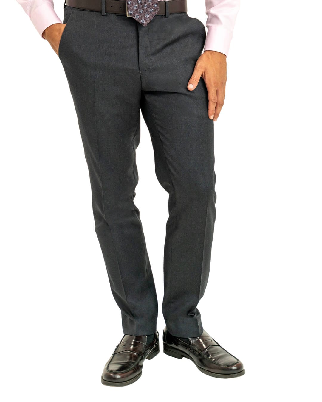 Gagliardi M&amp;M Trousers Gagliardi Grey Reda Twill Suit Trousers