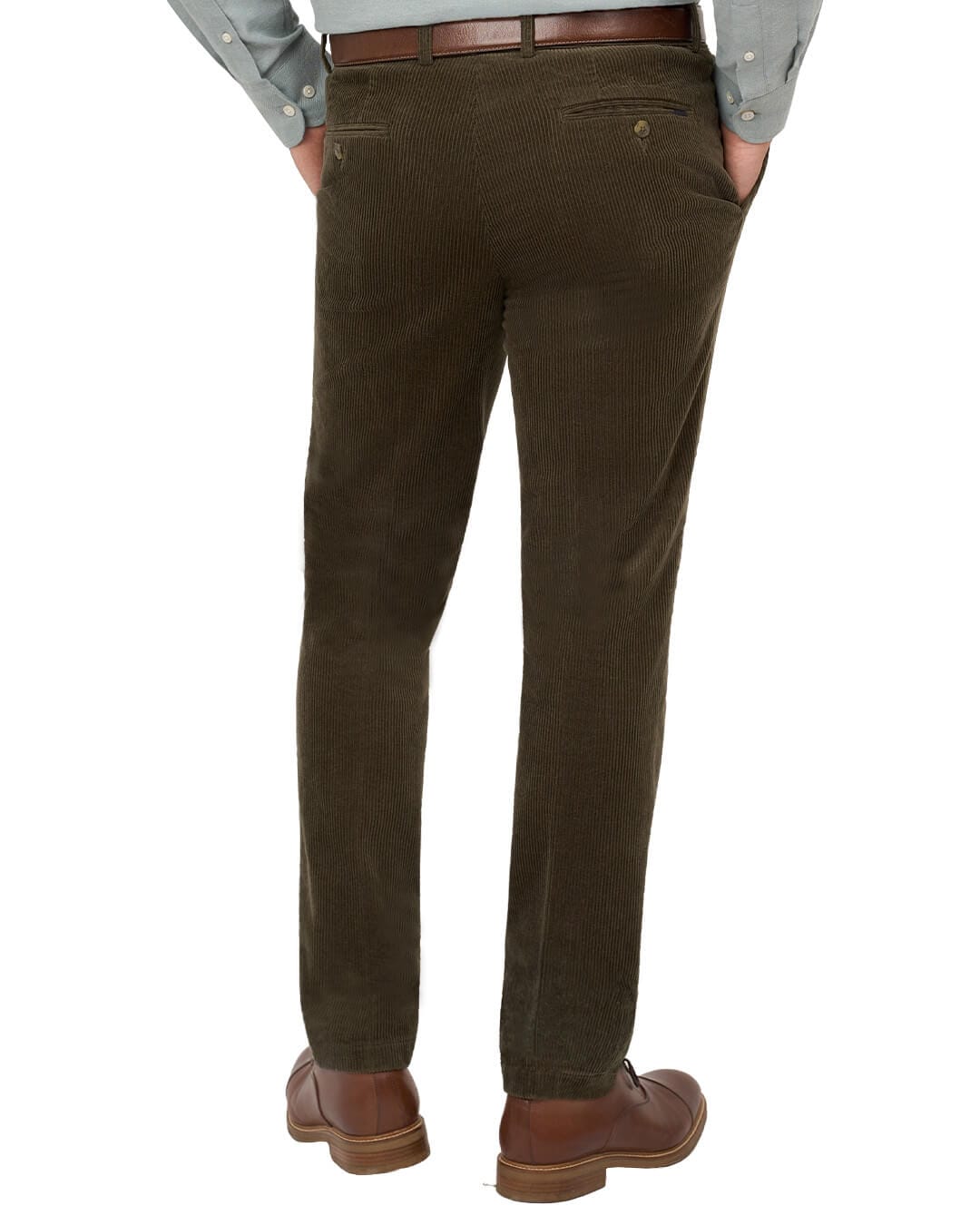 Gagliardi M&M Trousers Gagliardi Olive Trousers Corduroy Cotton Stretch