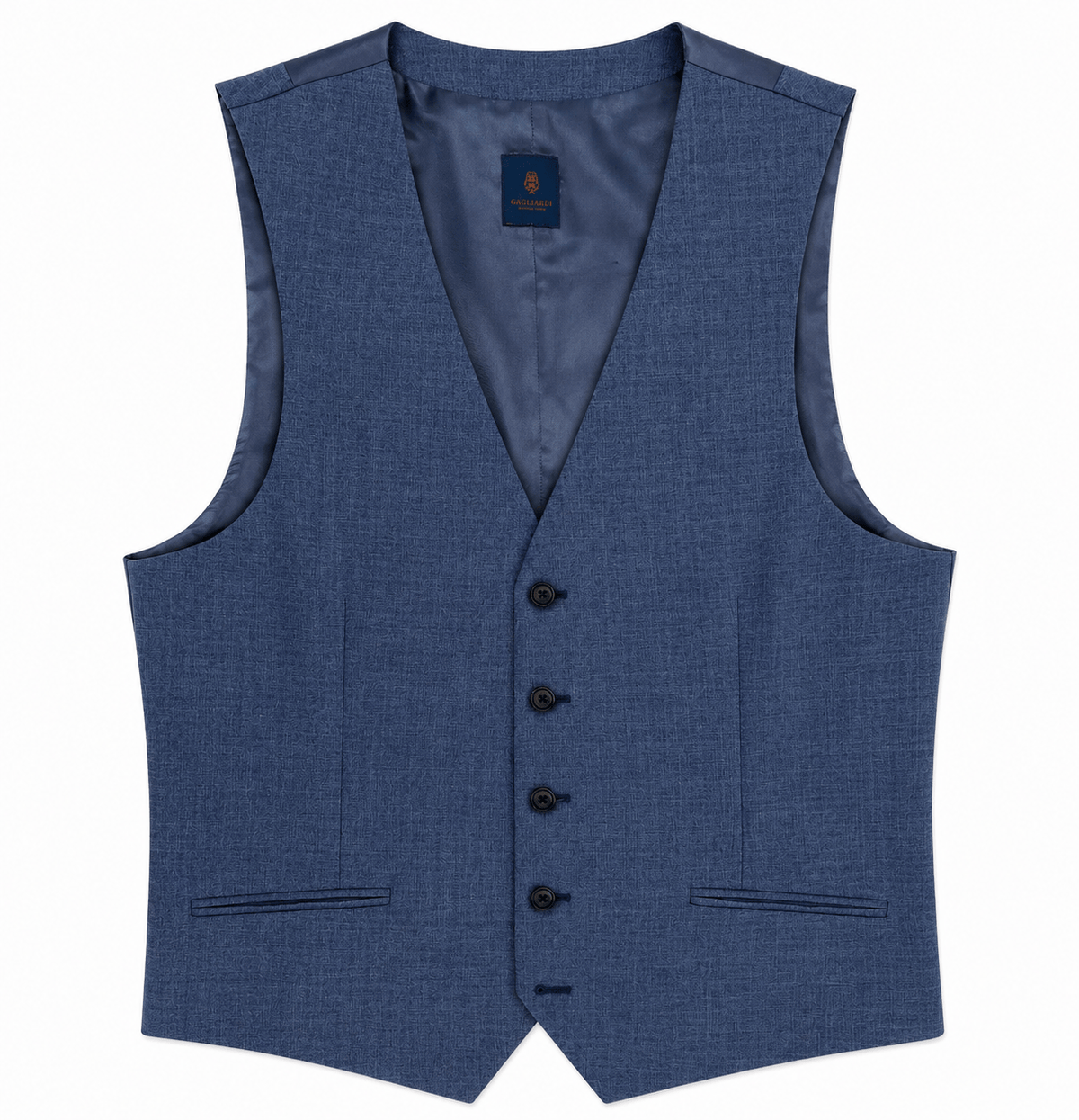 Gagliardi M&M Waistcoats Gagliardi Blue Waistcoat Mixer Reda Canvas
