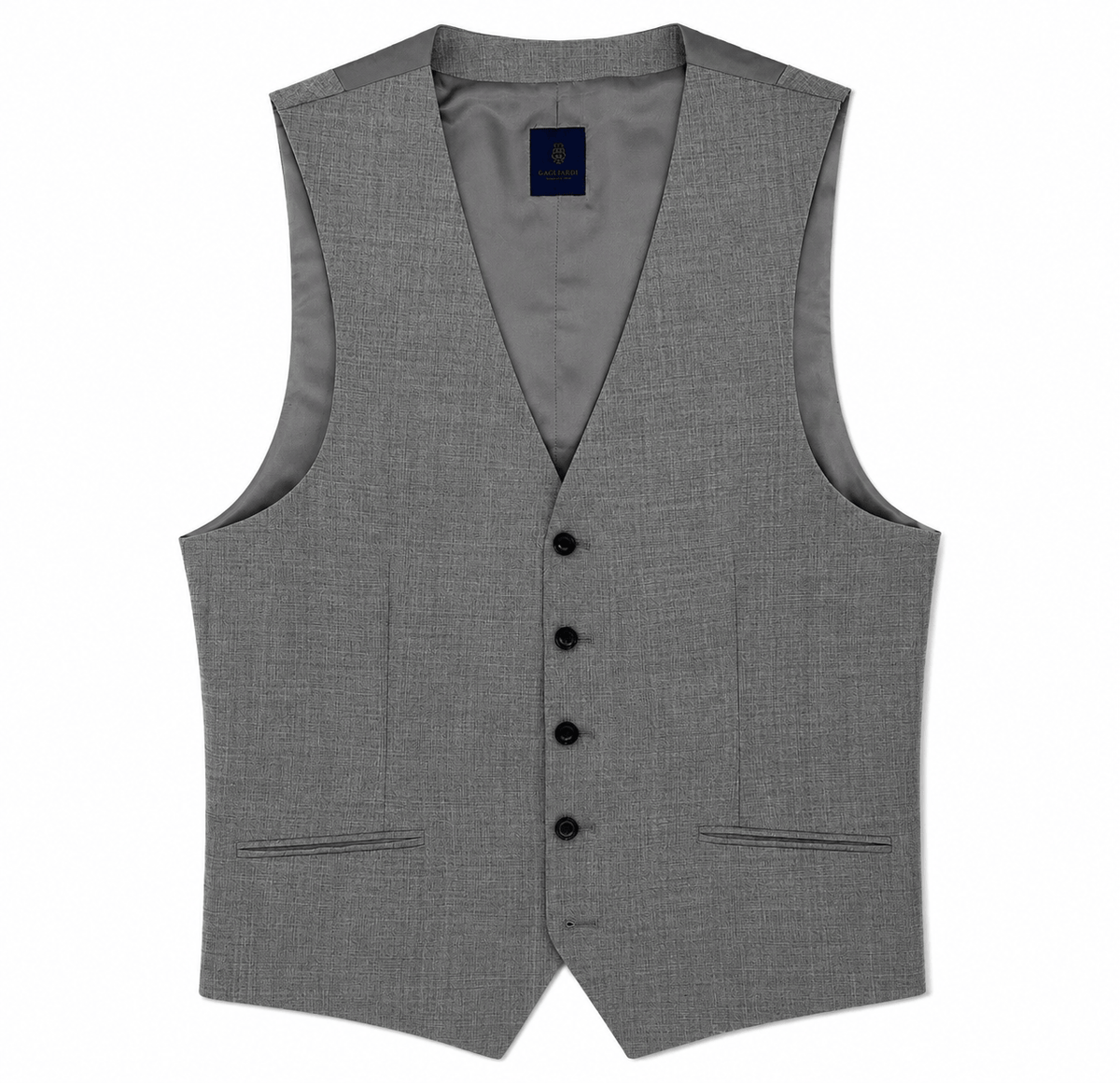 Gagliardi M&M Waistcoats Gagliardi Grey Waistcoat Mixer Reda Canvas