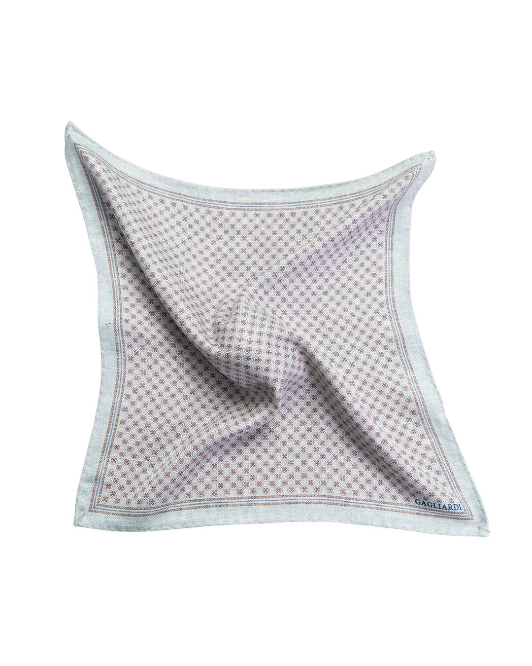 Gagliardi Pocket Squares One Size Gagliardi Green Dash Italian Silk Pocket Square