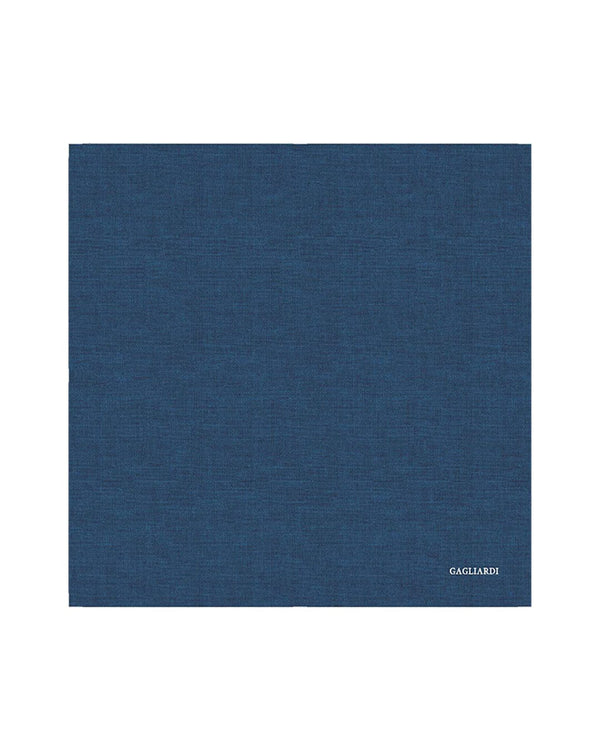 Gagliardi Navy Pocket Square Italian Silk Shappe Plain - Bortex Fine ...