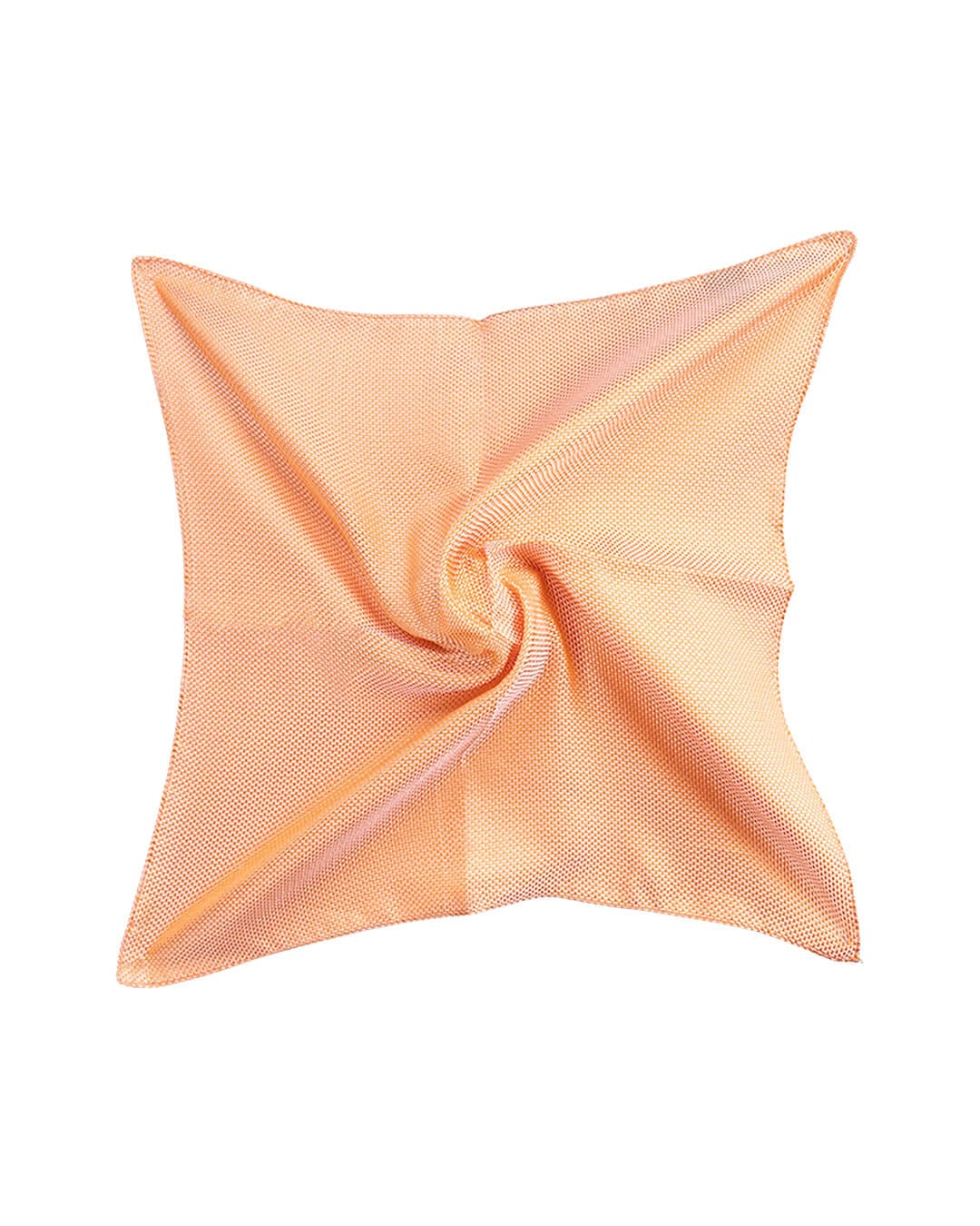 Gagliardi Pocket Squares One Size Gagliardi Orange Basketweave Italian Silk Pocket Square