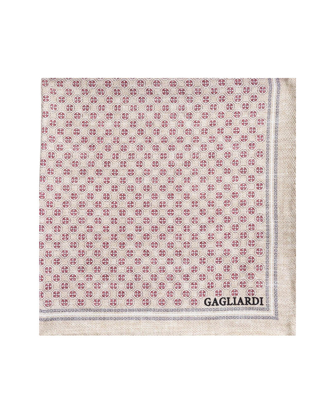 Gagliardi Pocket Squares One Size Gagliardi Pink Dash Italian Silk Pocket Square