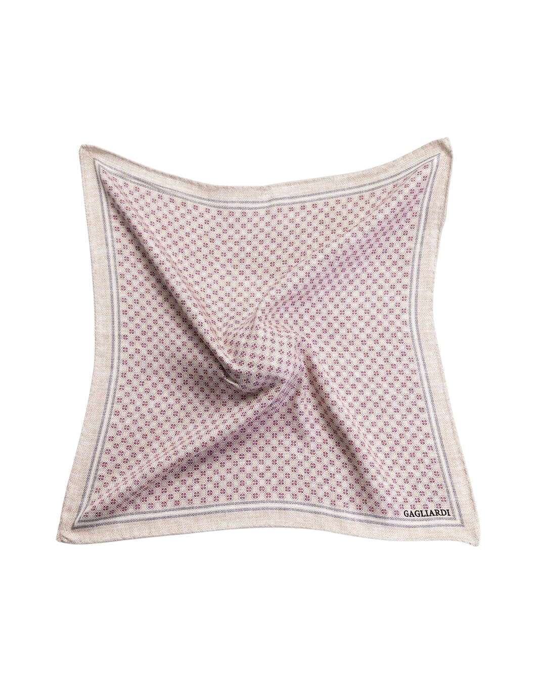 Gagliardi Pocket Squares One Size Gagliardi Pink Dash Italian Silk Pocket Square