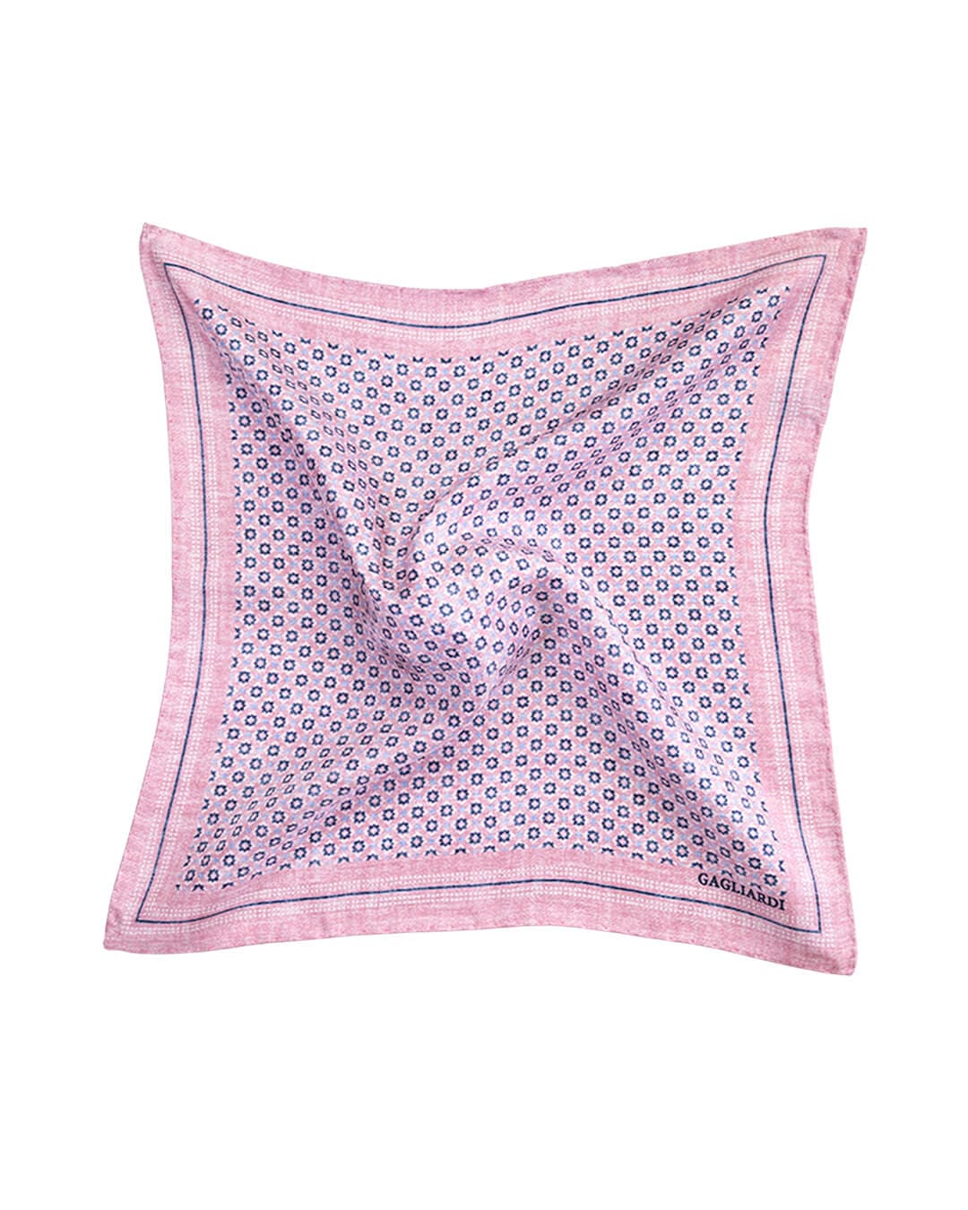 Gagliardi Pocket Squares One Size Gagliardi Pink Diamond & Dot Italian Silk Pocket Square