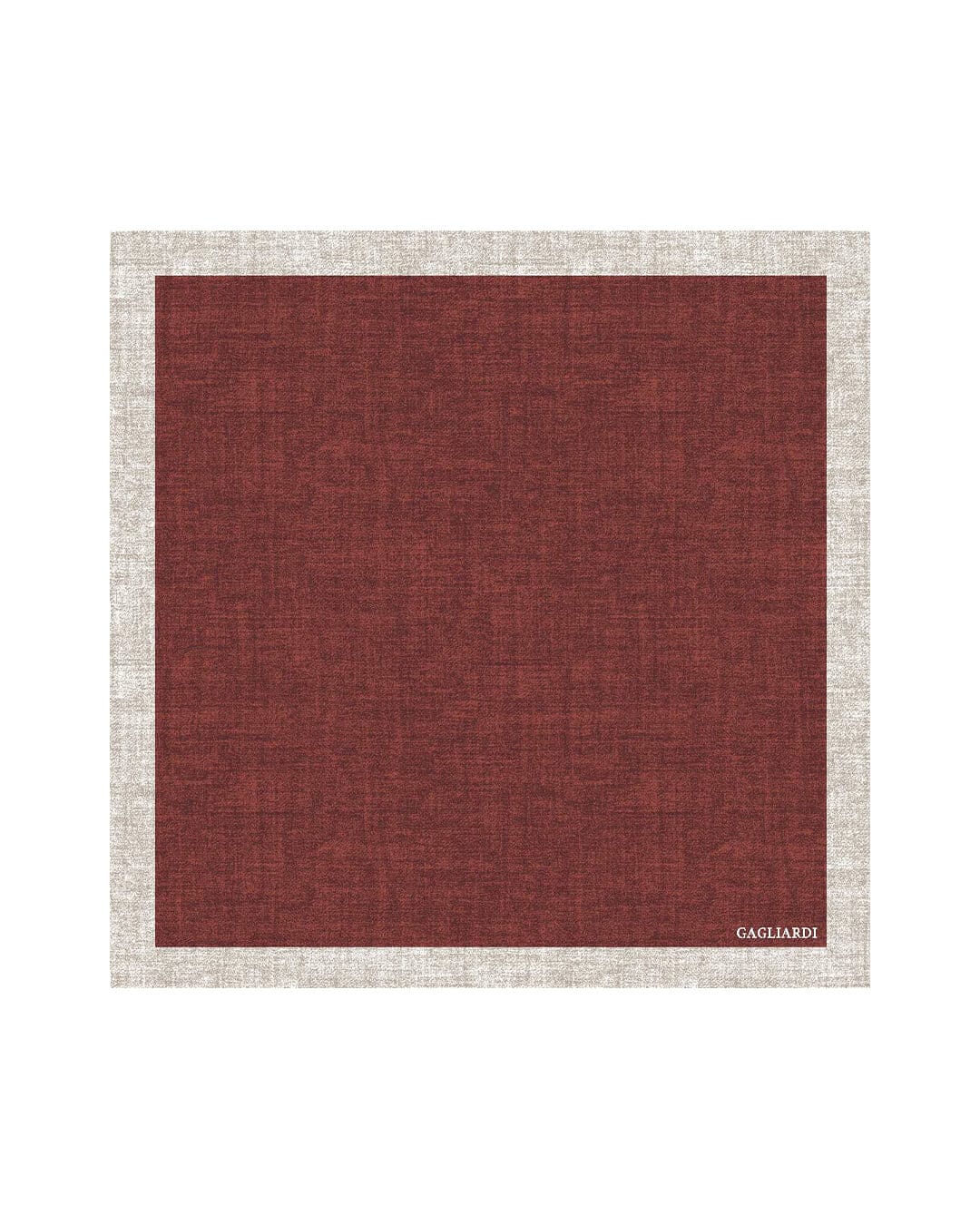 Gagliardi Pocket Squares ONE Gagliardi Rust Plain Italian Silk Pocket Square