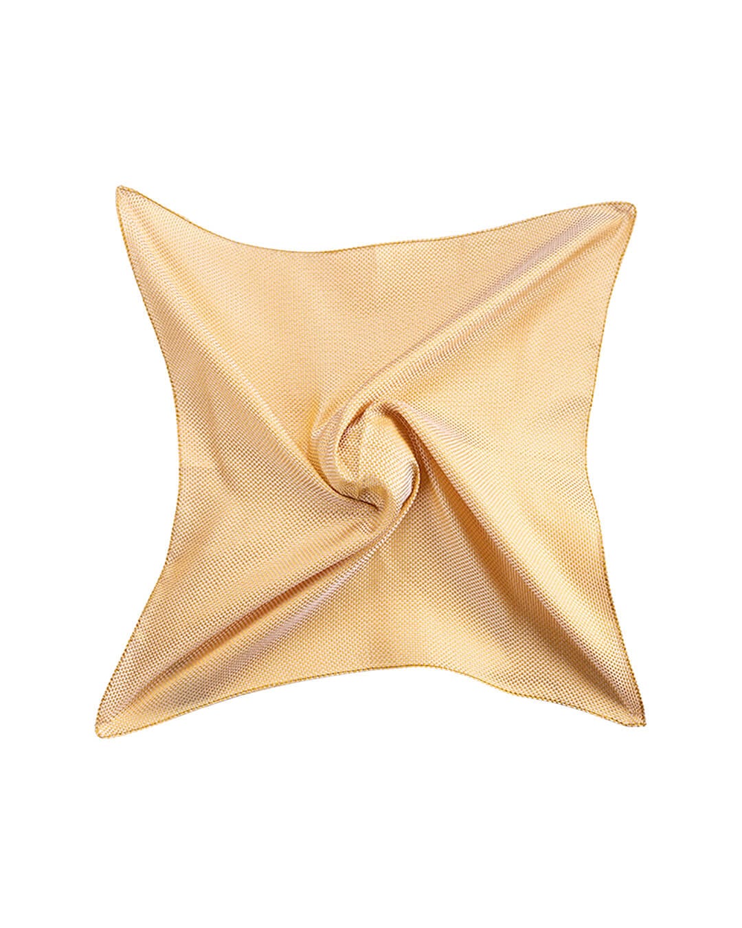 Gagliardi Pocket Squares One Size Gagliardi Yellow Basketweave Italian Silk Pocket Square