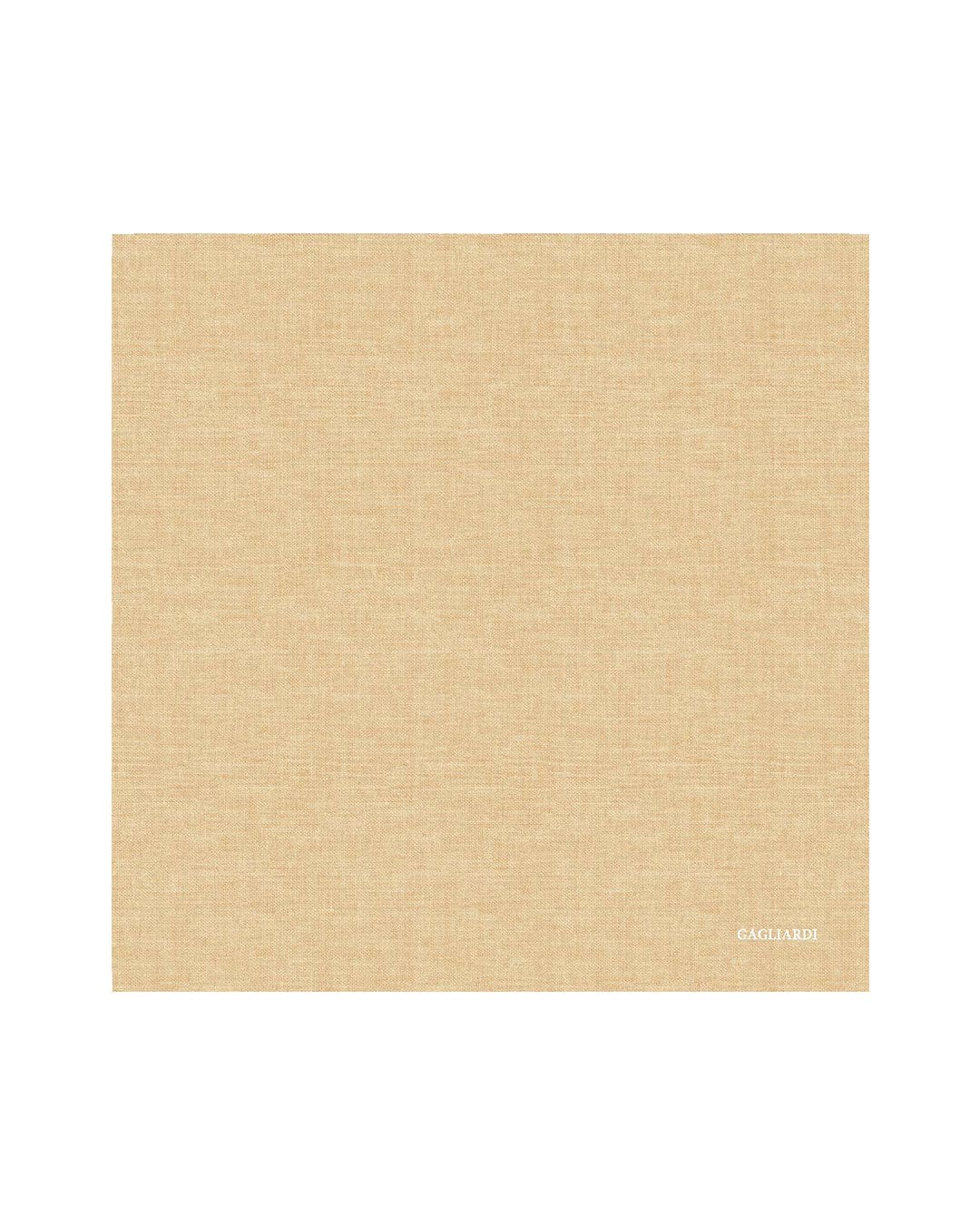 Gagliardi Pocket Squares One Size Gagliardi Yellow Pocket Square Italian Linen Silk Plain