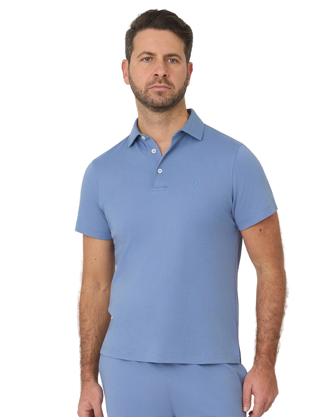 Gagliardi Polo Shirts Gagliardi Airforce Polo Shirt Interlock Self Fabric Collar
