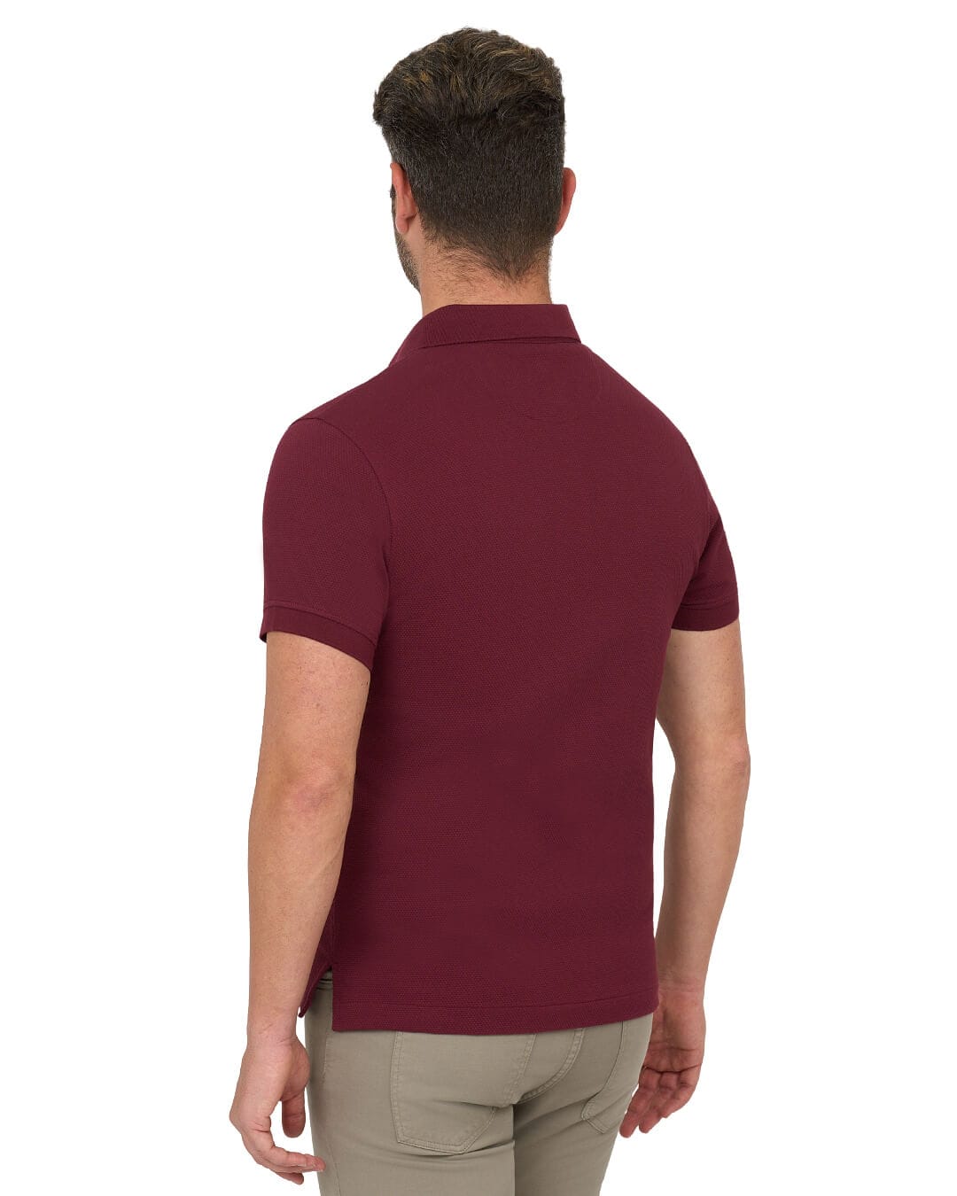 Gagliardi Polo Shirts Gagliardi Bordeaux Polo Shirt Popcorn