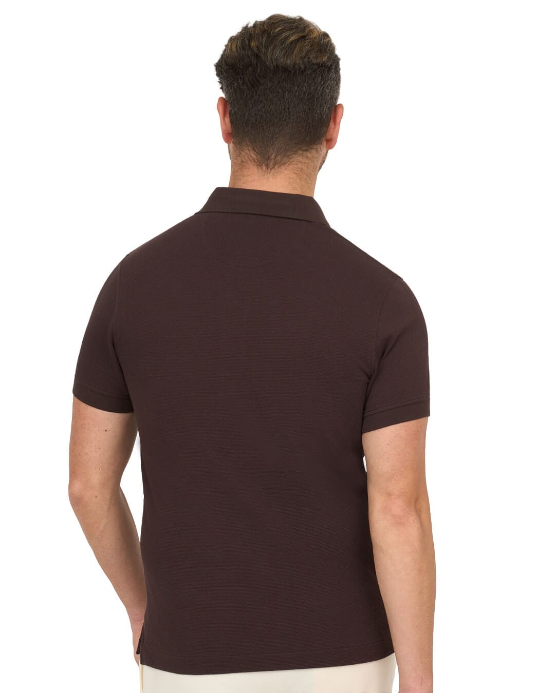 Gagliardi Polo Shirts Gagliardi Brown Polo Shirt Popcorn