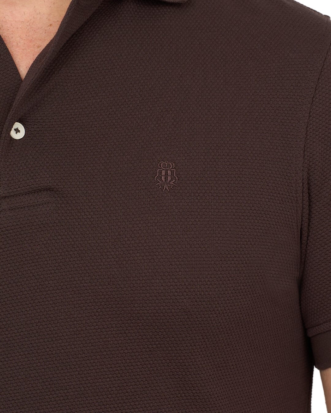 Gagliardi Polo Shirts Gagliardi Brown Polo Shirt Popcorn