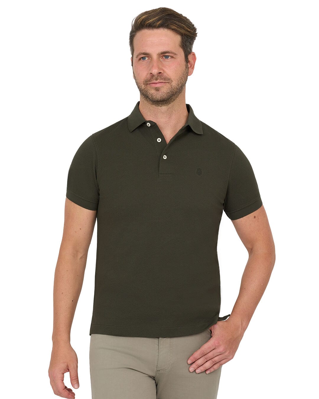 Gagliardi Polo Shirts Gagliardi Green Polo Shirt Popcorn