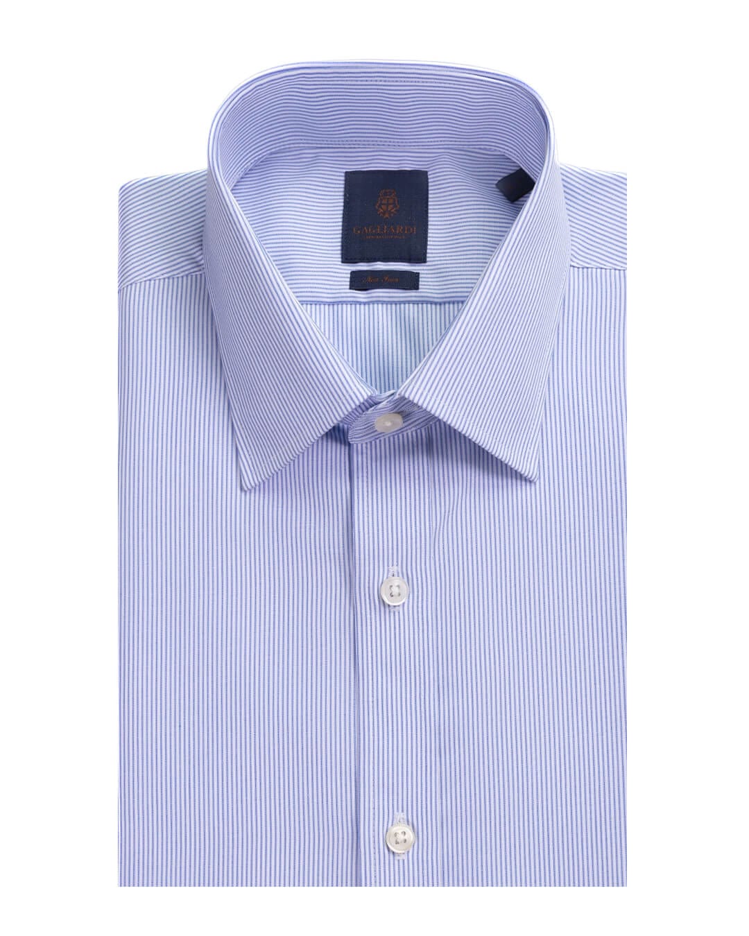 Gagliardi Shirts Gagliardi Blue Fine Stripe Non Iron Shirt