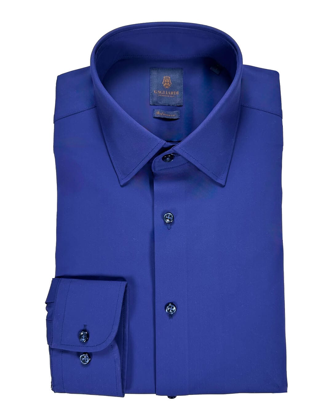 Gagliardi Shirts Gagliardi Blue Performance Stretch Shirt