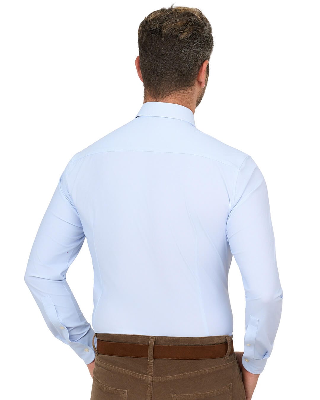 Gagliardi Shirts Gagliardi Blue Shirt Performance Stretch Waves