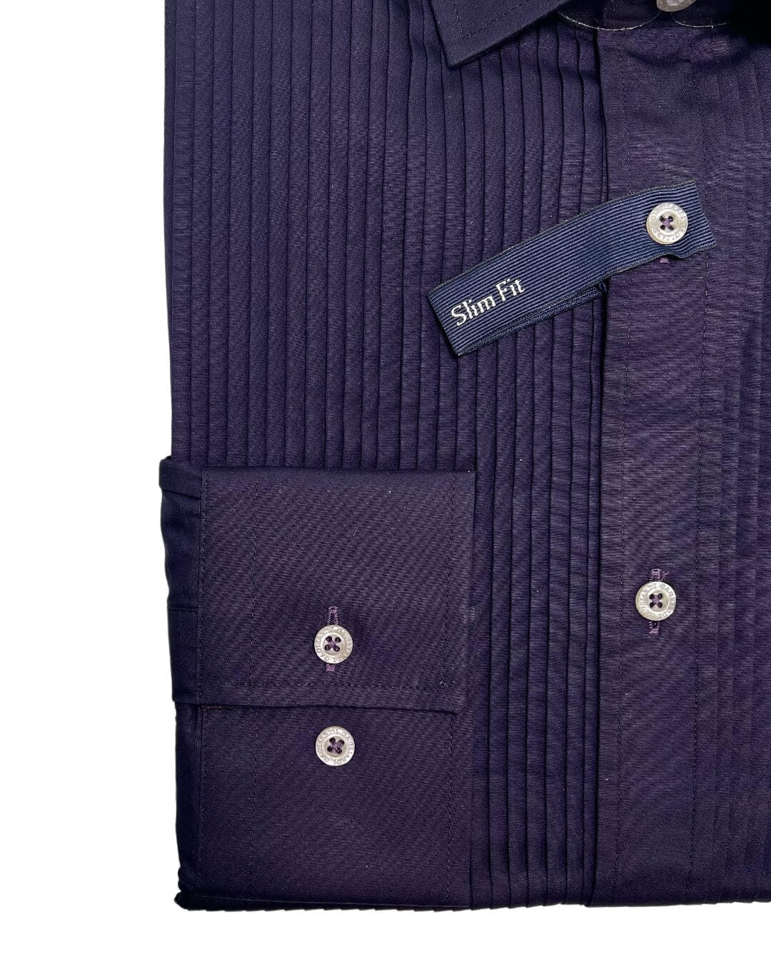 Gagliardi Shirts Gagliardi Eve Plain Dark Purple Shirt