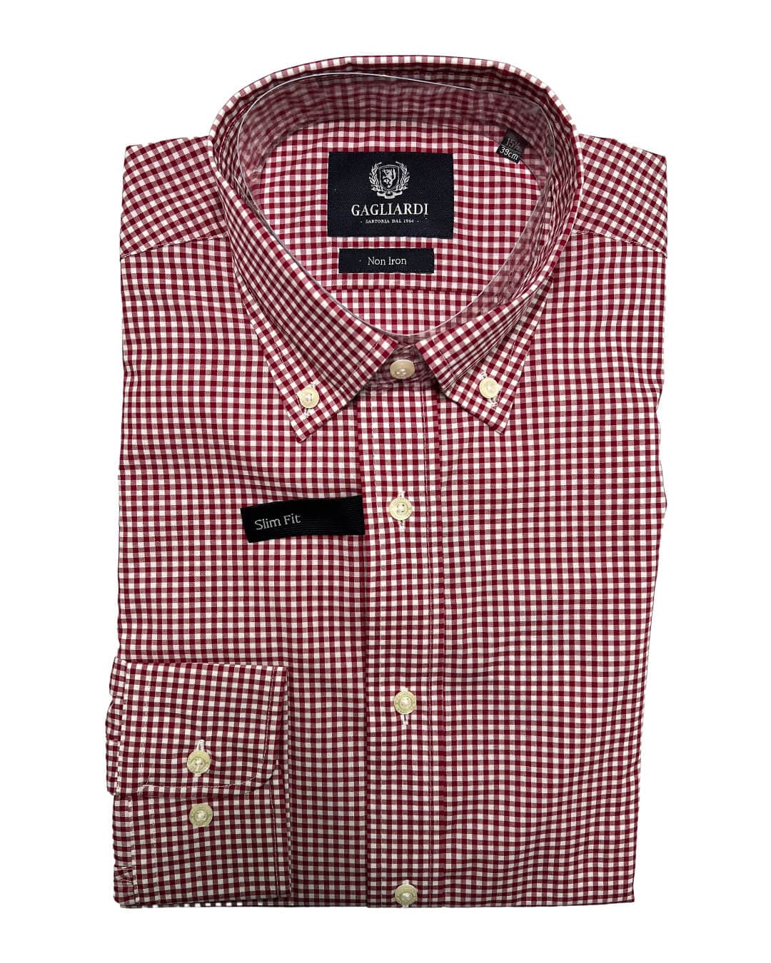 Gagliardi Shirts Gagliardi Gingham Red Shirt