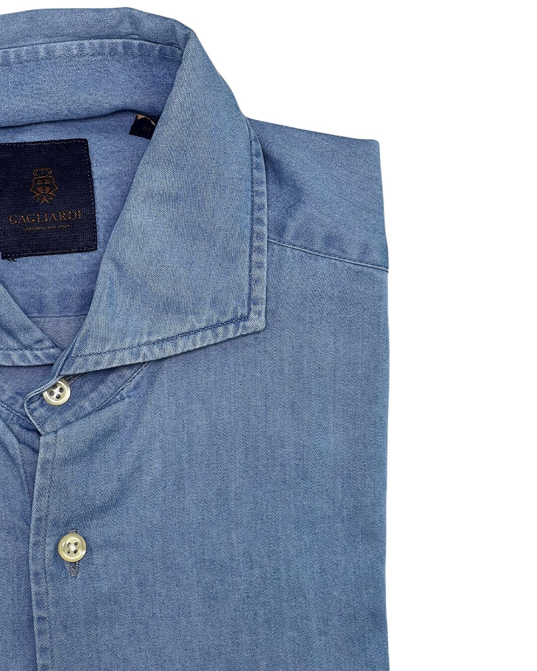 Gagliardi Shirts Gagliardi Light Blue Denim Shirt