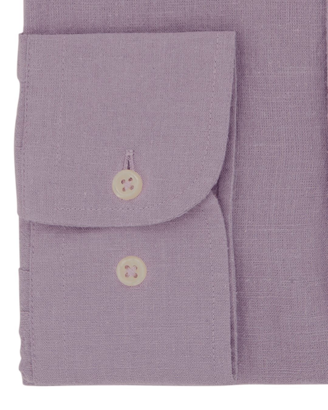 Gagliardi Shirts Gagliardi Lilac Plain Slim Fit Long Sleeve Cutaway Collar Linen Shirt