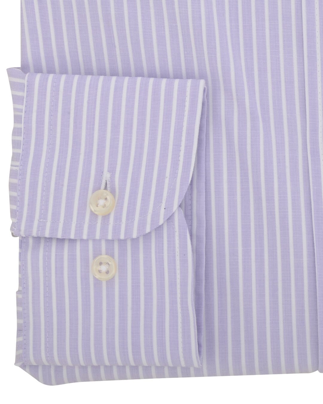Gagliardi Shirts Gagliardi Lilac Striped End on End Button-Down Collar Shirt