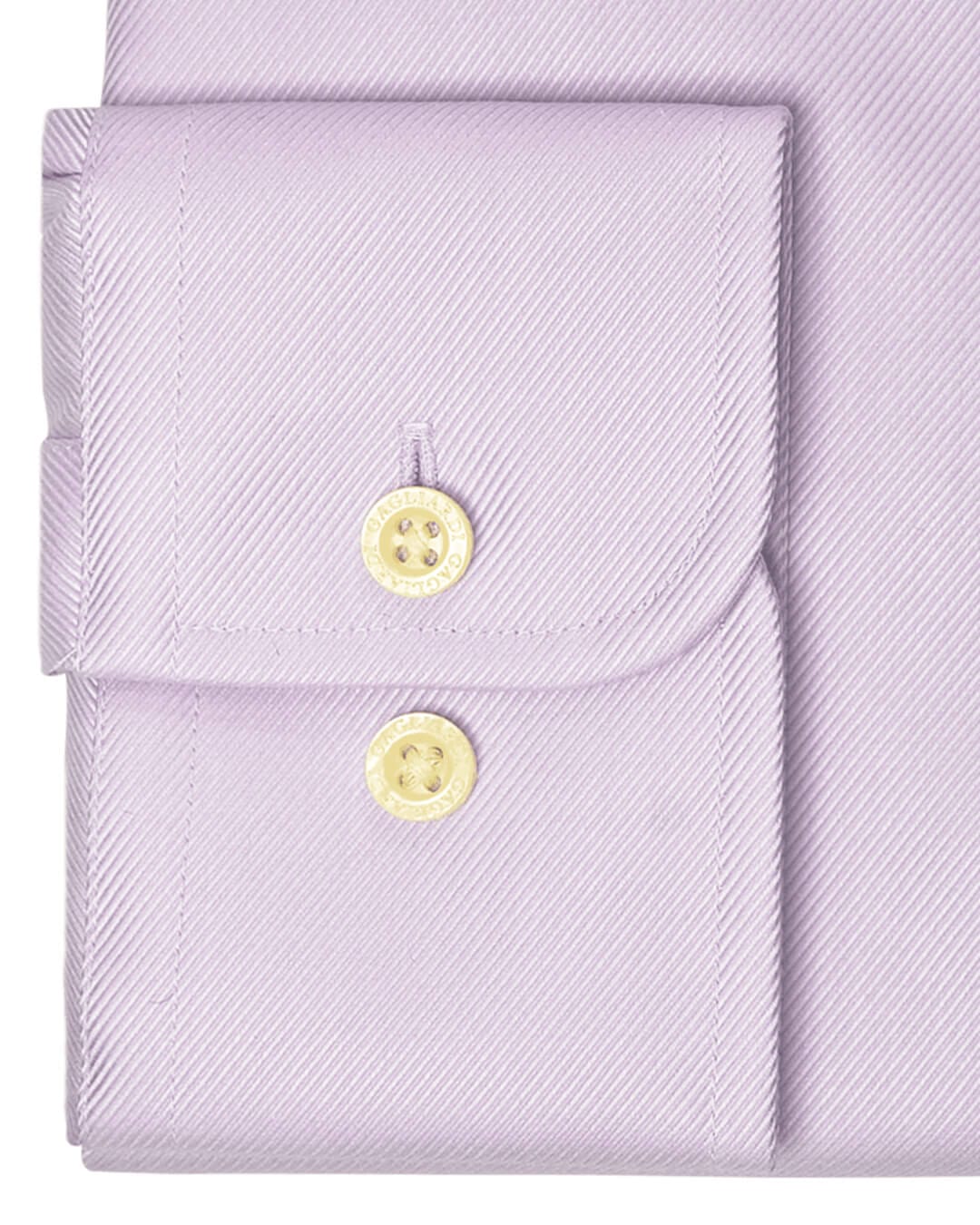 Gagliardi Shirts Gagliardi Lilac Twill Tailored Fit Pointed Collar Single Cuffed Shirt