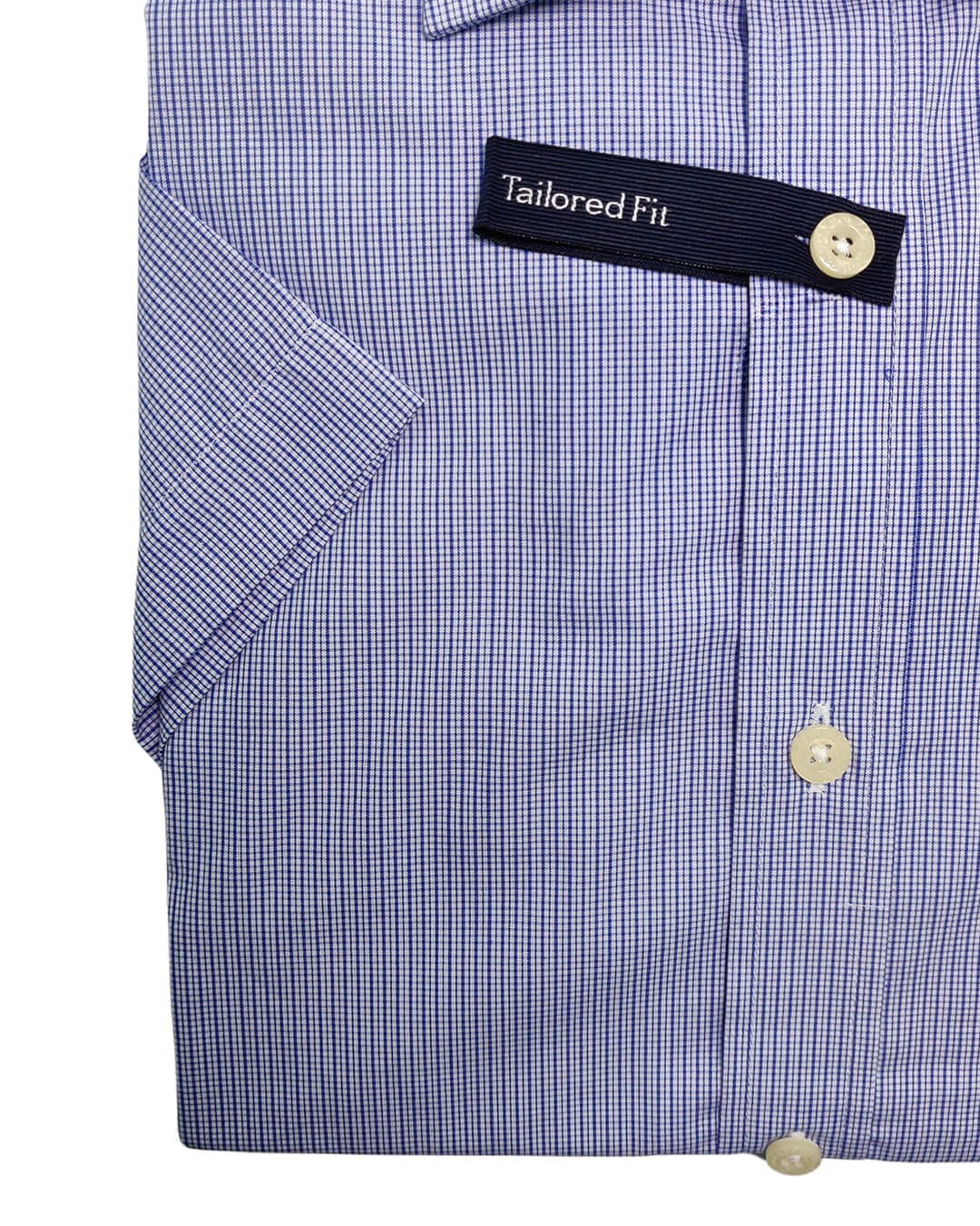 Gagliardi Shirts Gagliardi Navy Microcheck Shirt