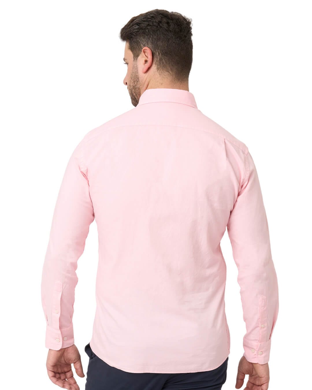 Gagliardi Shirts Gagliardi Pink Garment Dyed Oxford Button Down Shirt