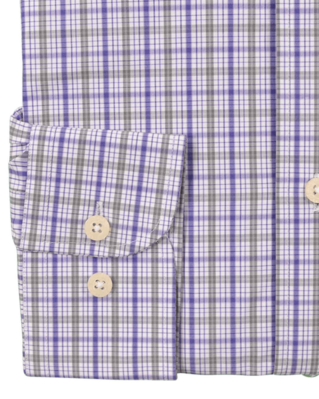 Gagliardi Shirts Gagliardi Purple and Grey Check Business Shirt