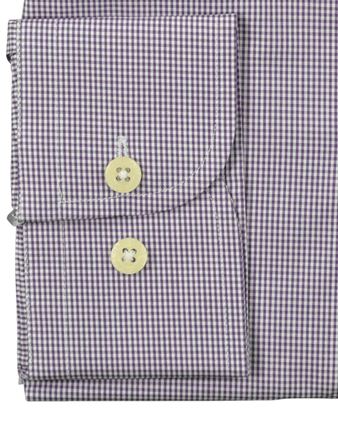Gagliardi Shirts Gagliardi Purple Gingham Check Business Shirt