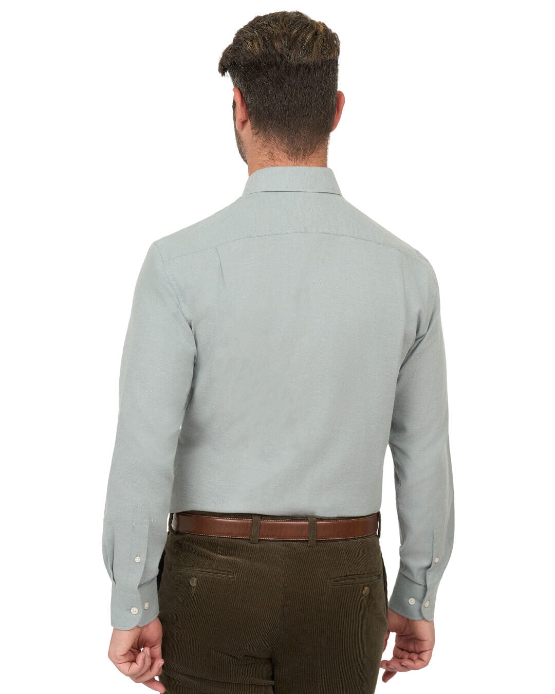 Gagliardi Shirts Gagliardi Sage Shirt Brushed Cotton
