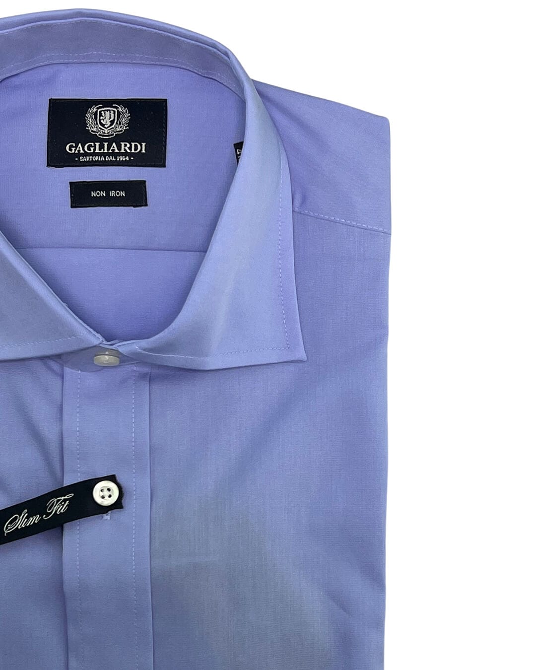 Gagliardi Shirts Gagliardi Slim Fit Blue Shirt