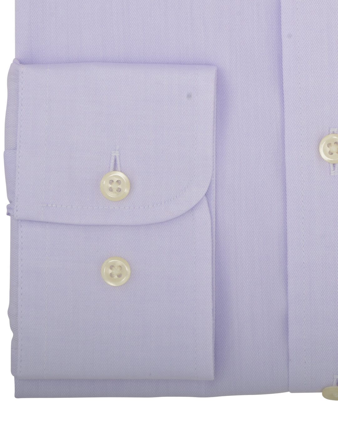 Gagliardi Shirts Gagliardi Tailored Fit Lilac Herringbone Classic Collar Non-iron Shirt
