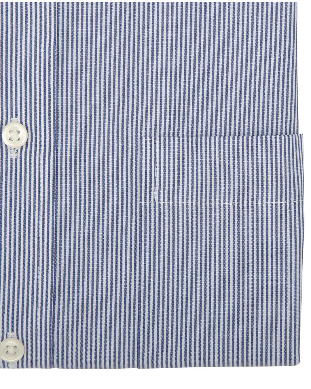 Gagliardi Shirts Gagliardi Tailored Fit Navy Pencil Striped Poplin Cotton Non Iron Shirt