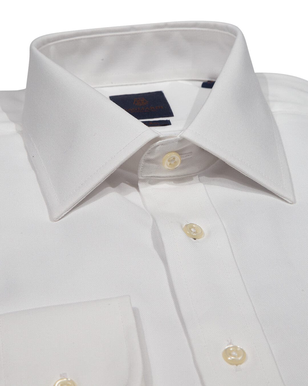 Gagliardi Shirts Gagliardi Tailored Fit White Oxford Non Iron Shirt No Pocket