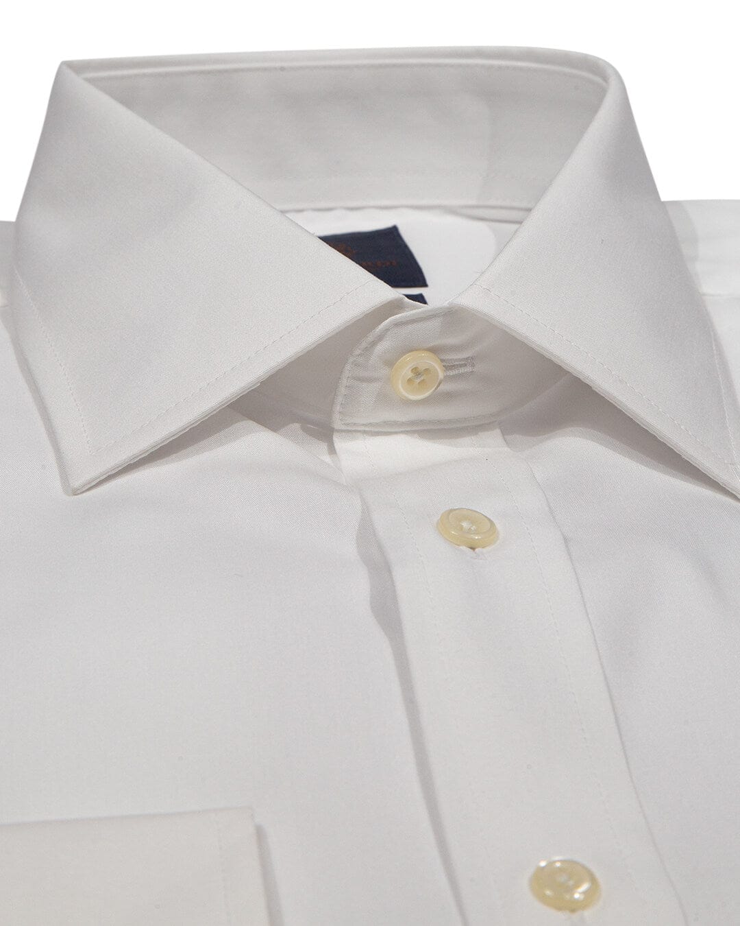 Gagliardi Shirts Gagliardi Tailored Fit White Poplin Non Iron Shirt