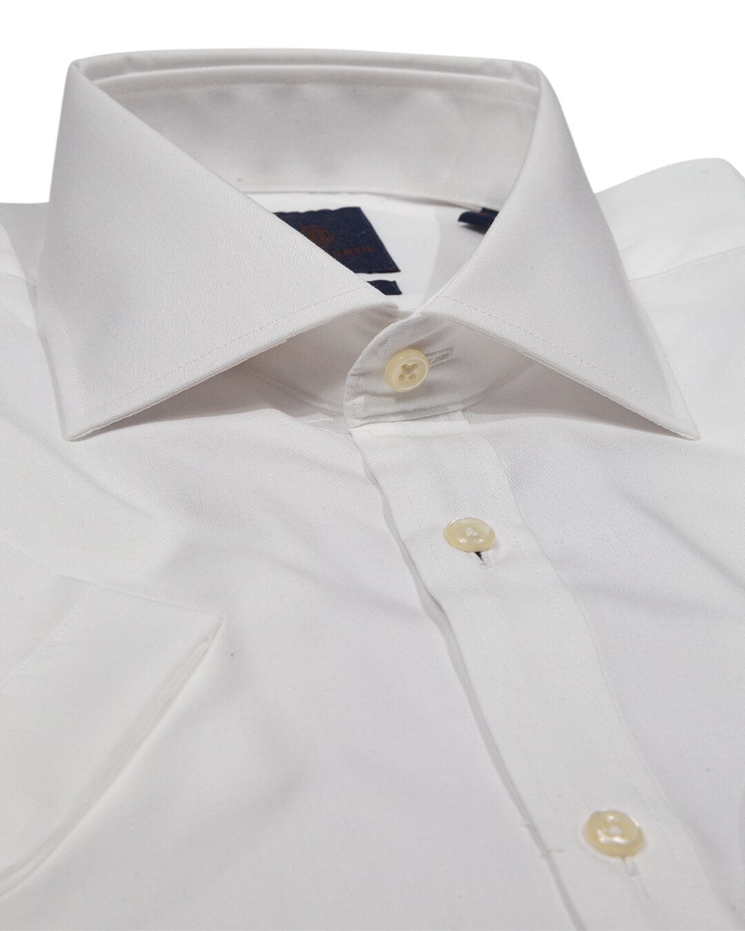 Gagliardi Shirts Gagliardi White Slim Fit Cutaway Collar Short Sleeve Non-iron Shirt