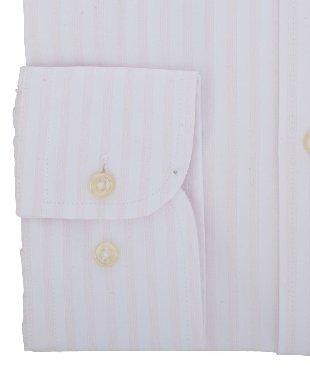 Gagliardi Shirts Gagliardi White with Subtle Pink Striped Cutaway Collar Shirt