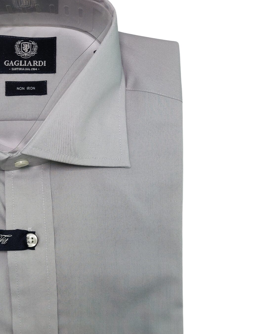 Gagliardi Shirts Galiardi Slim Fit Silver Grey Shirt