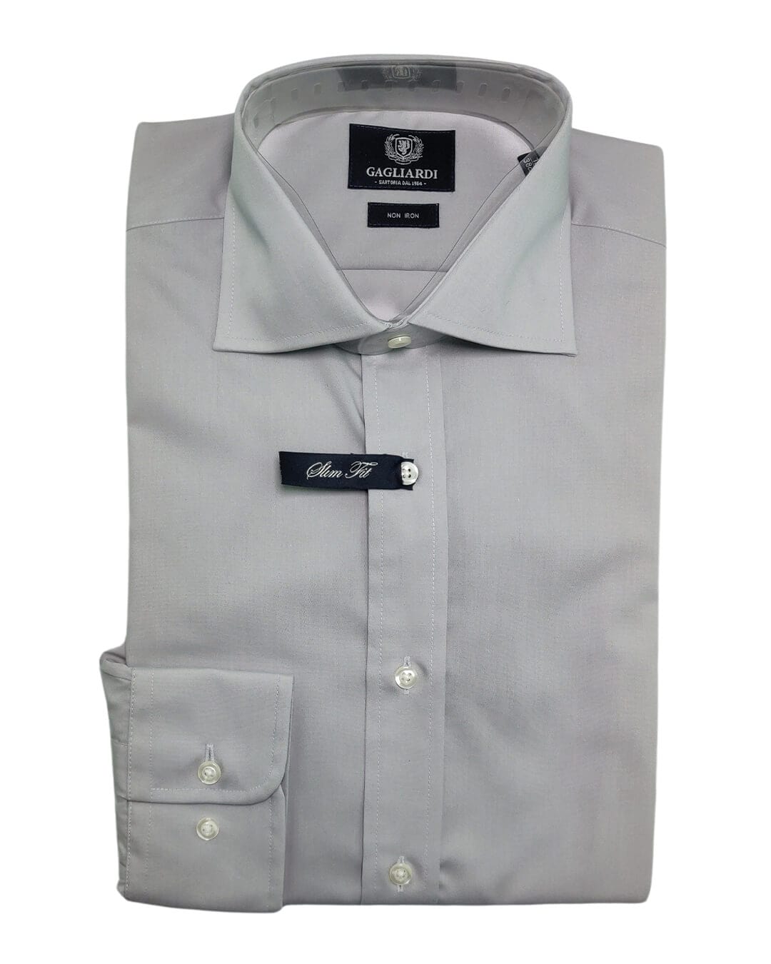 Gagliardi Shirts Galiardi Slim Fit Silver Grey Shirt