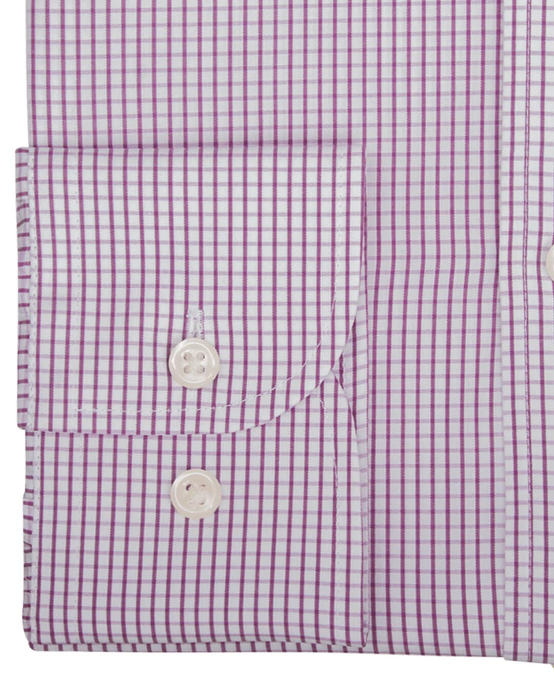 Gagliardi Shirts Lilac Checked Slim Fit Cutaway Collar Shirt