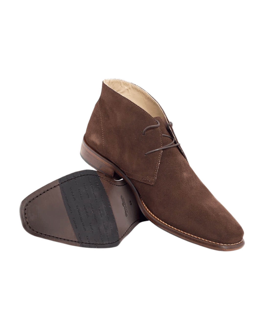 Gagliardi Shoes Brown Suede Desert Boots