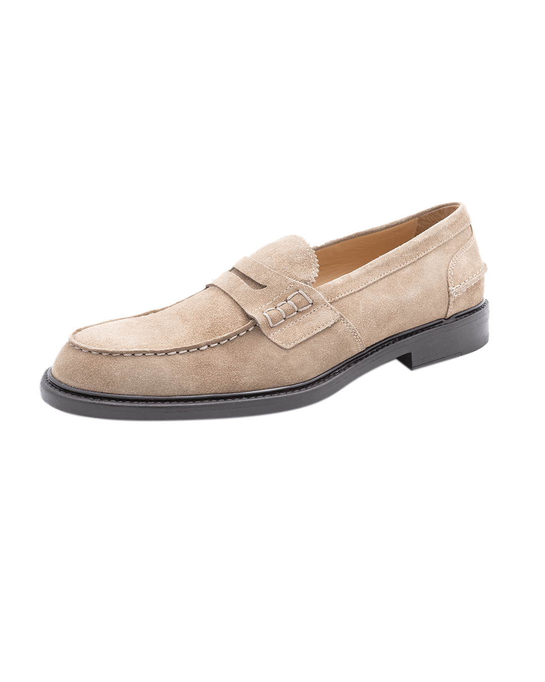 Gagliardi Shoes Gagliardi Beige Suede Loafers