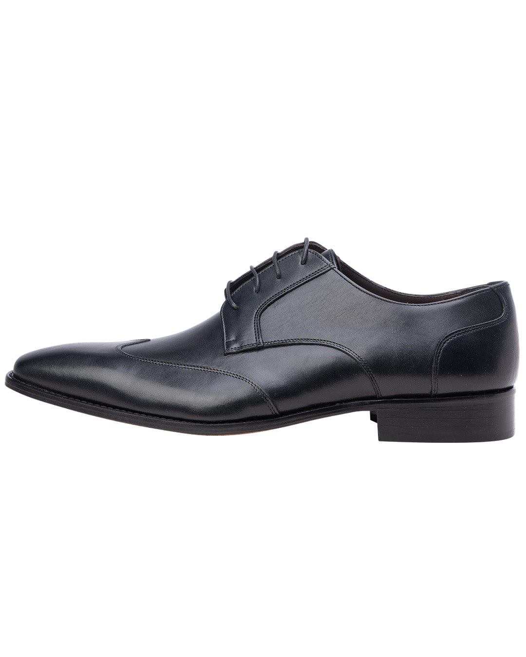 Gagliardi Shoes Gagliardi Black Made in Italy Wing Tip Oxford Shoes