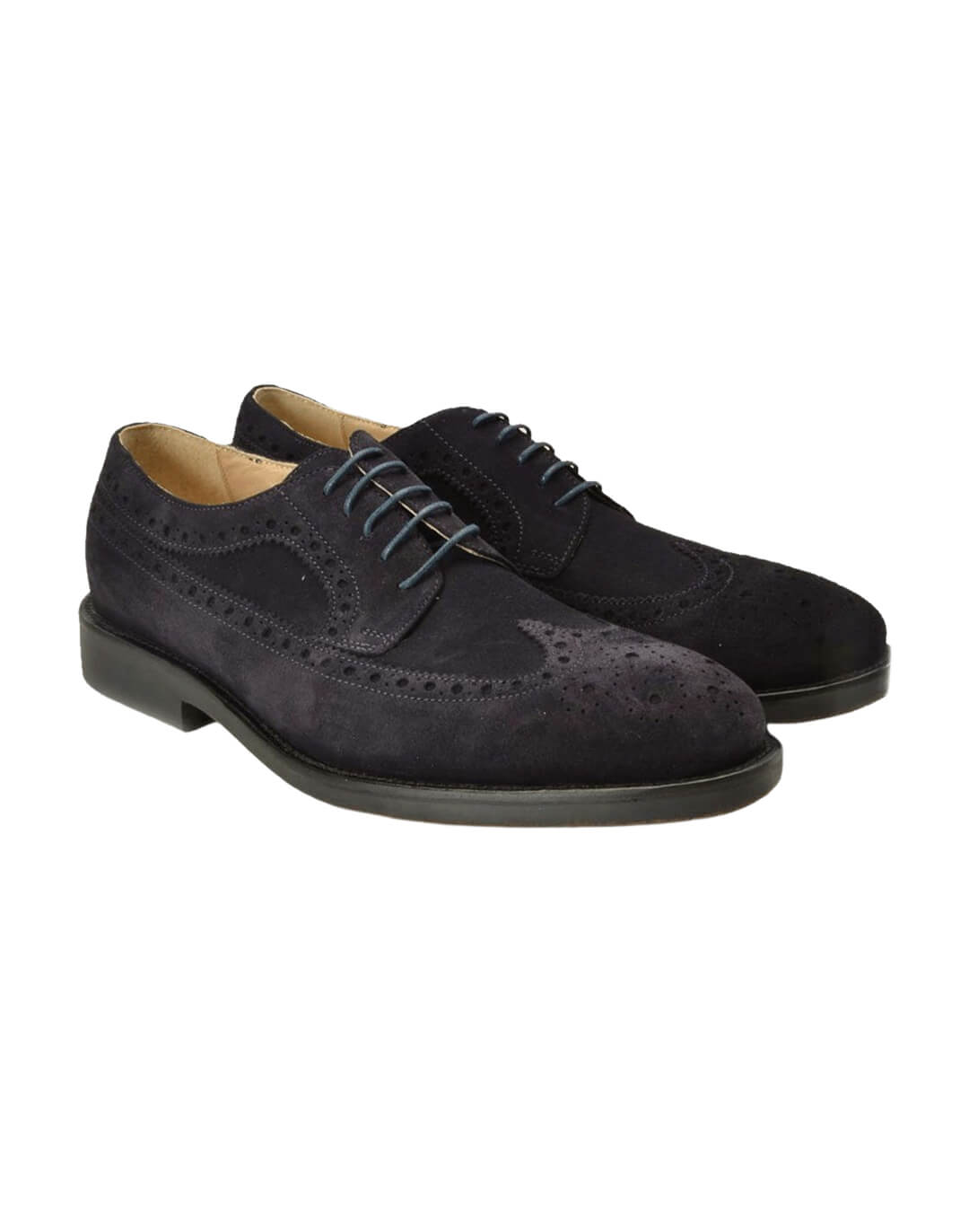 Gagliardi Shoes Gagliardi Blue Suede Brogues