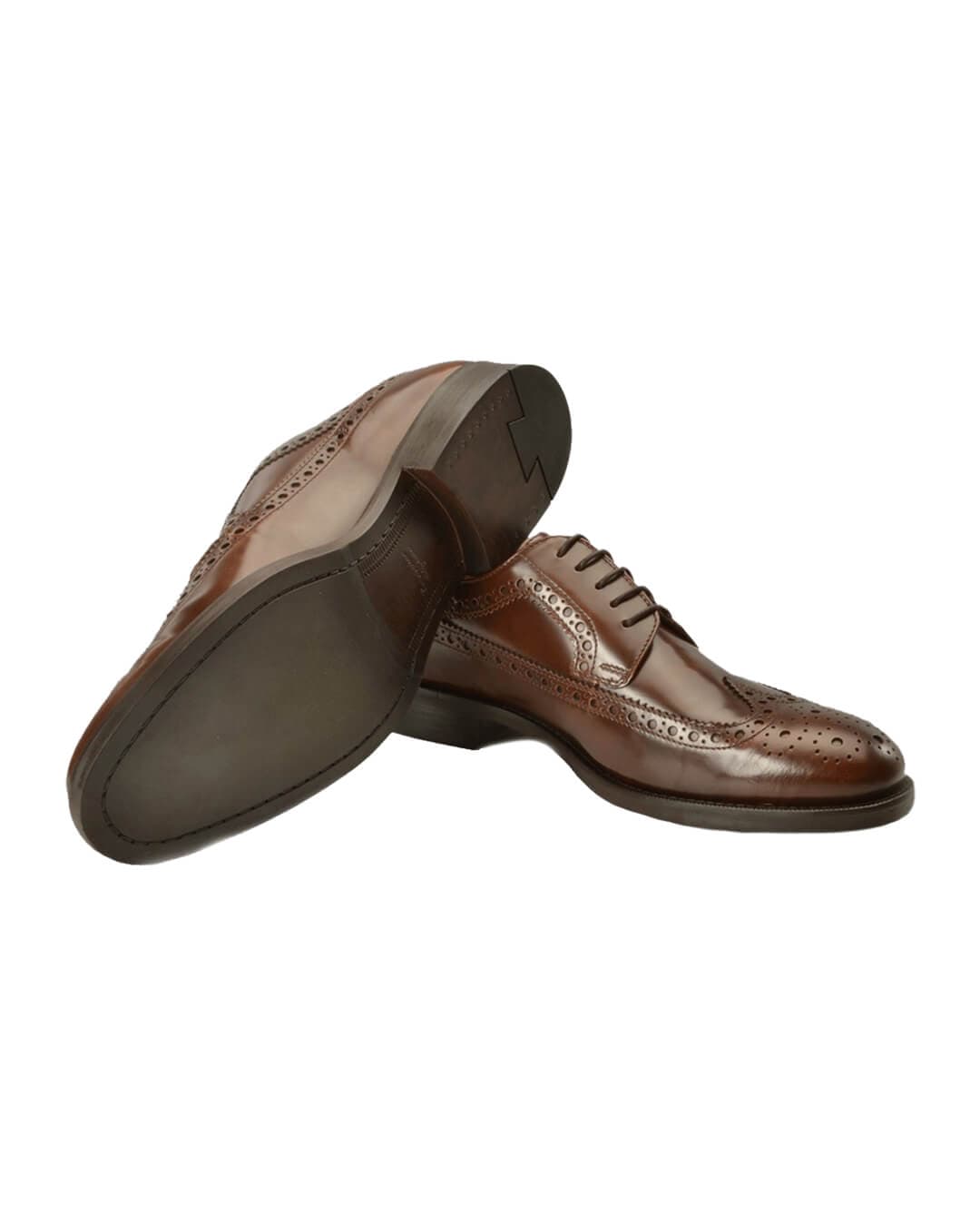 Gagliardi Shoes Gagliardi Brown Leather Brogues