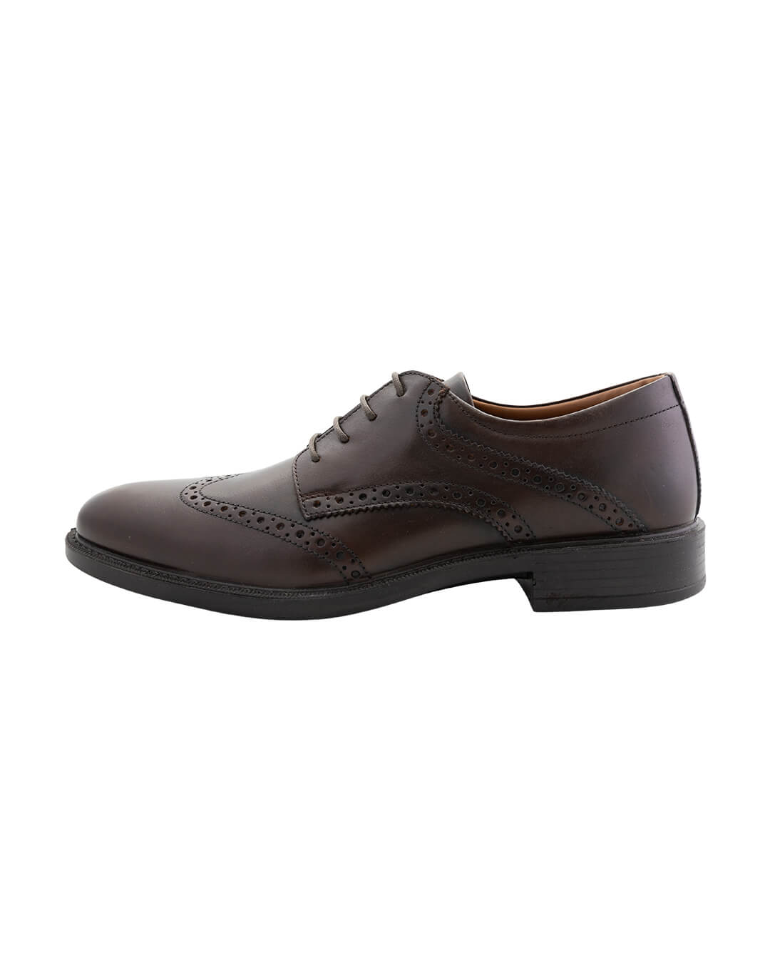 Gagliardi Shoes Gagliardi Brown Leather Full Brogue Derby Comfort Shoes