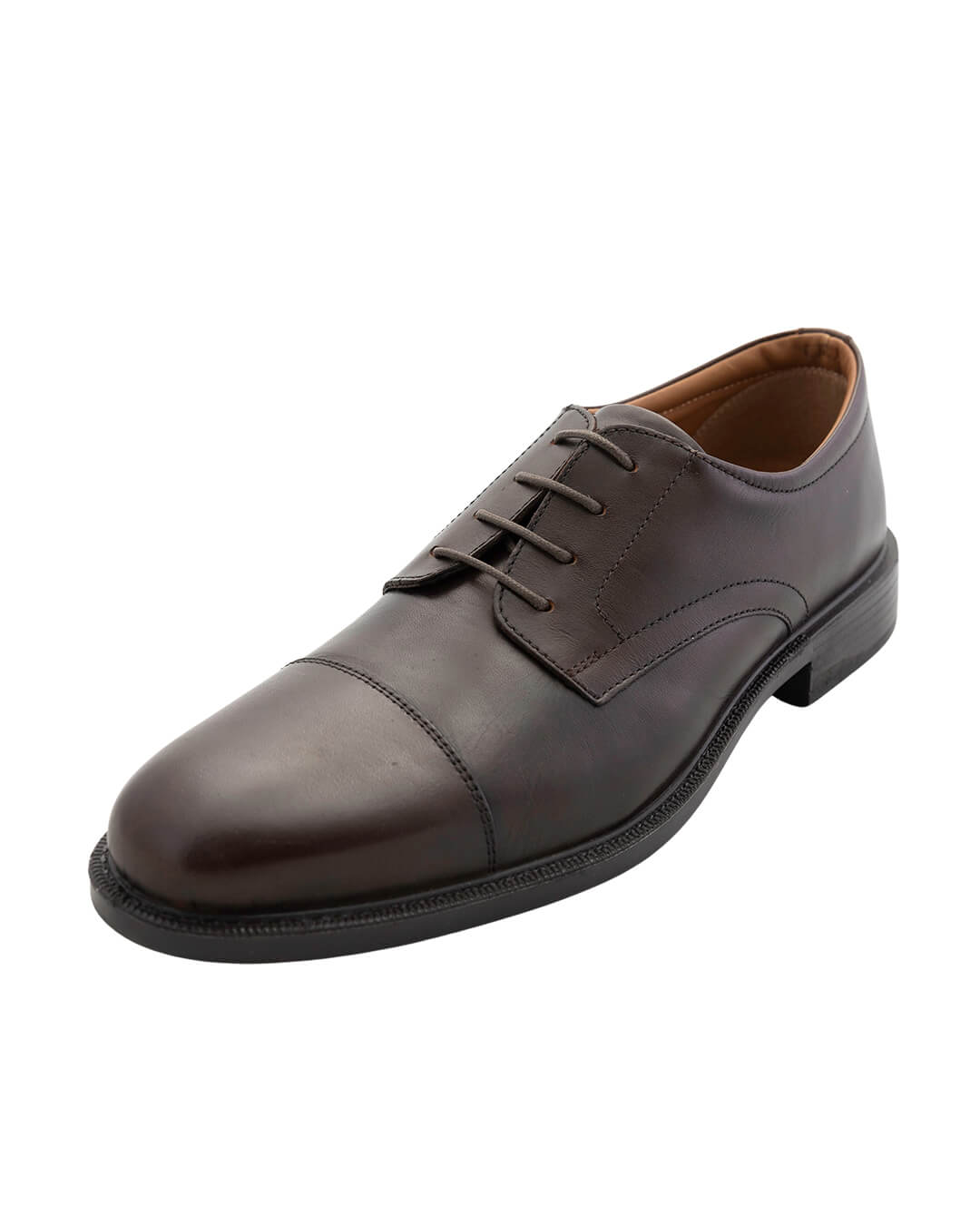 Gagliardi Shoes Gagliardi Brown Leather Toe Cap Derby Comfort Shoes